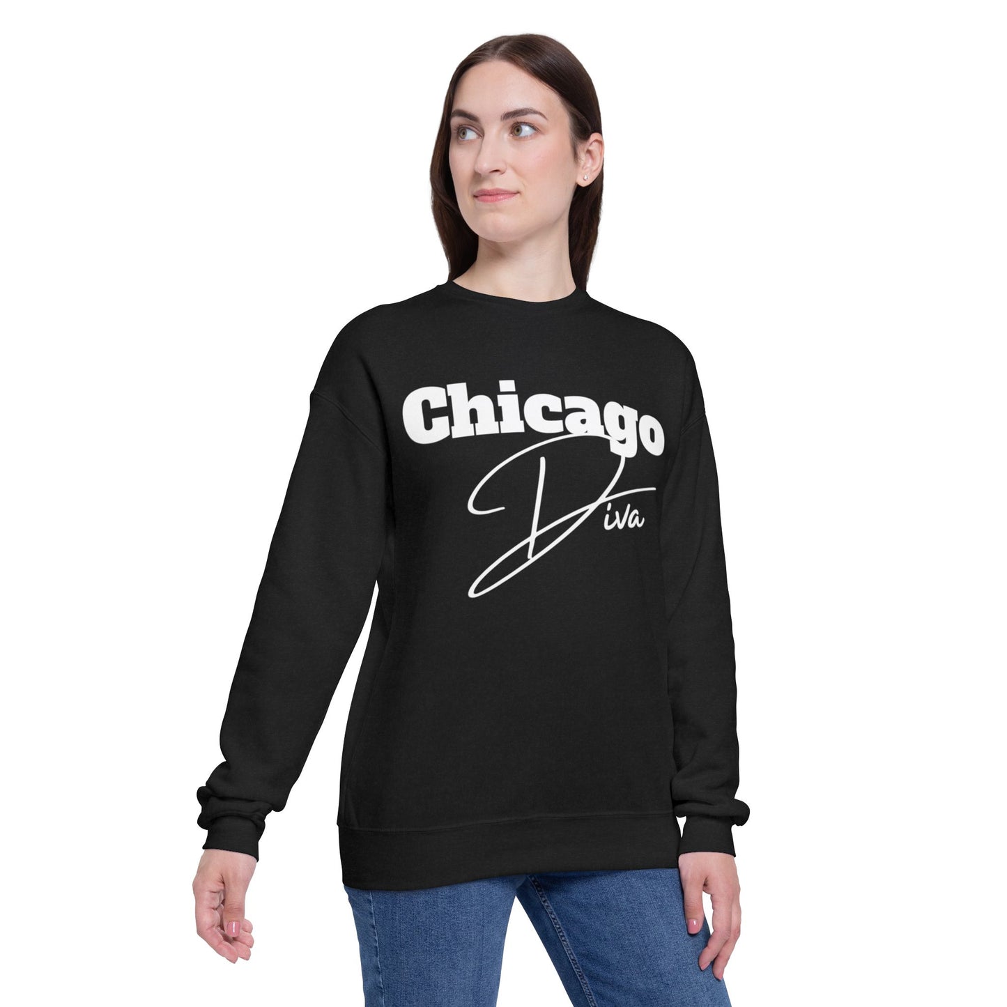 Chicago Diva Unisex Drop Shoulder Sweatshirt