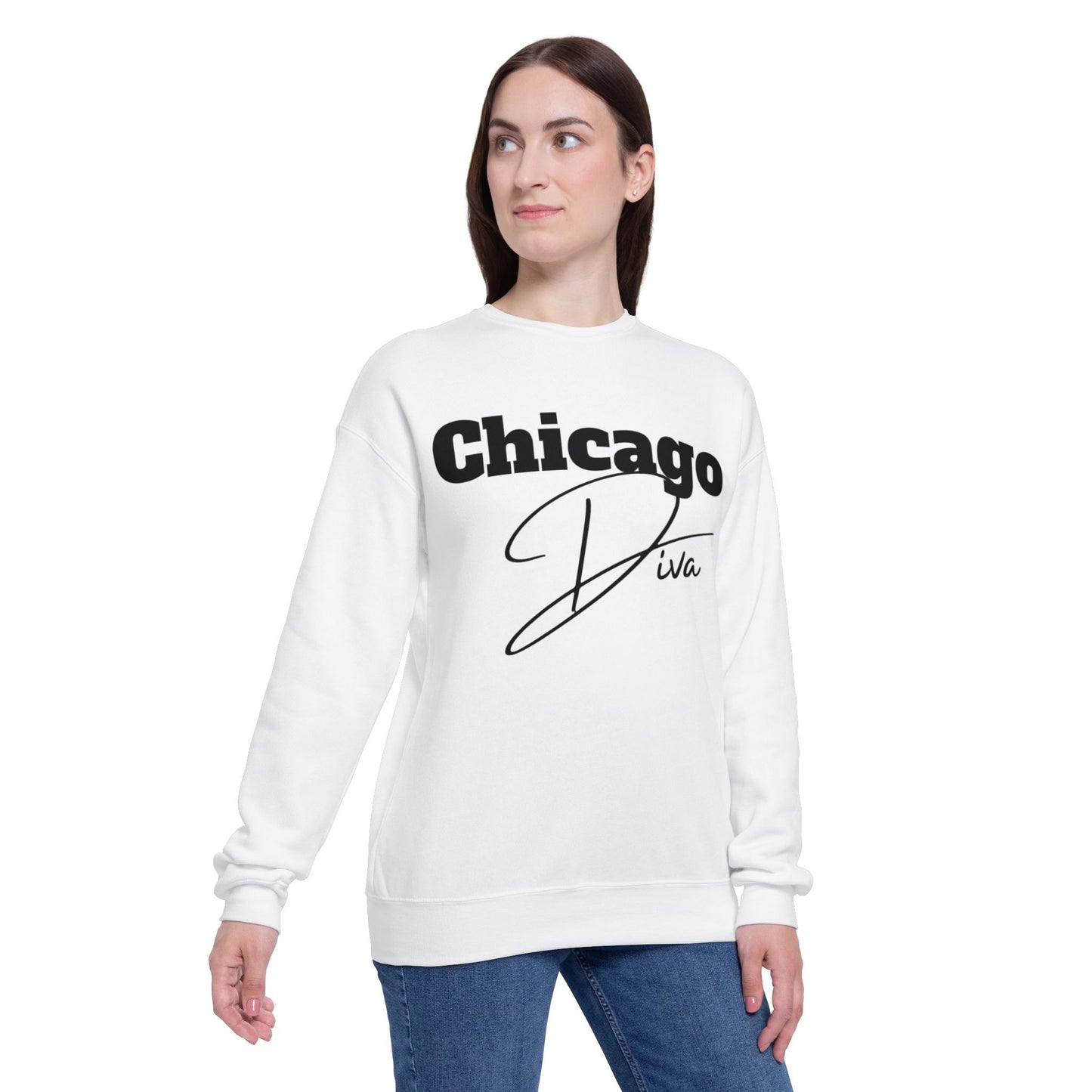 Chicago Diva Unisex Drop Shoulder Sweatshirt