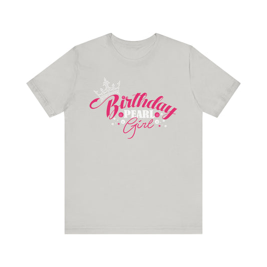 Birthday Pearl Girl Short Sleeve Tee