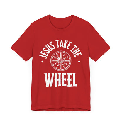 Jesus Take The Wheel Unisex Jersey Short Sleeve Tee