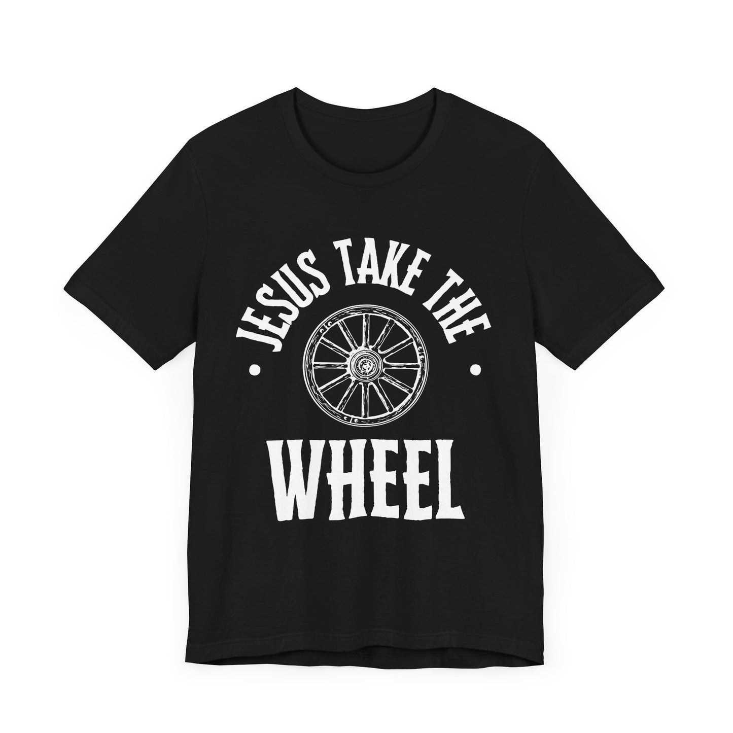 Jesus Take The Wheel Unisex Jersey Short Sleeve Tee