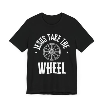 Jesus Take The Wheel Unisex Jersey Short Sleeve Tee