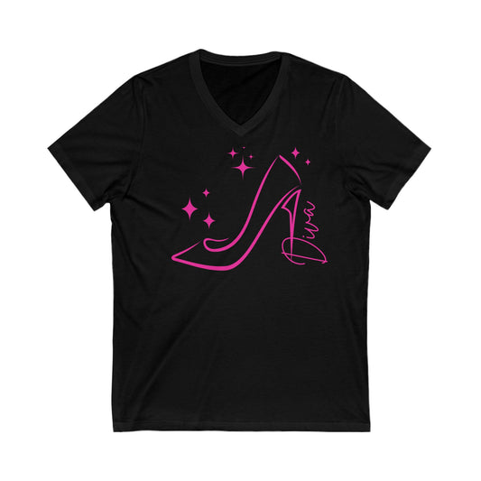 Diva Unisex Jersey Short Sleeve V-Neck Tee